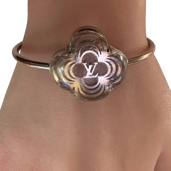Louis Vuitton AlaFiorie Silver Bangle Bracelet - Picture 2 of 16